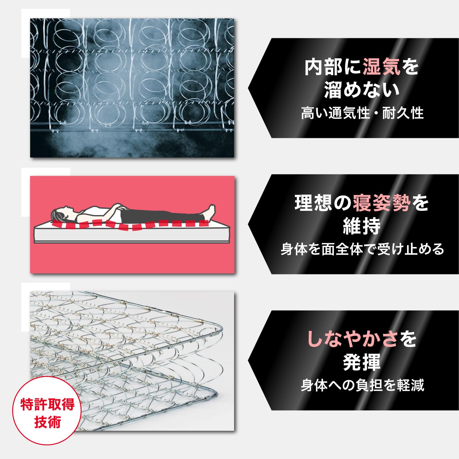 Amazon.co.jp: 【フランスベッド正規品】 マットレス セミダブル（巾